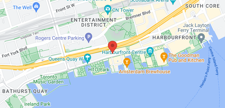 map of #1504 -270 QUEENS QUAY W
